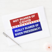 Niet bang voor COVID Rechthoekige Sticker (Envelop)