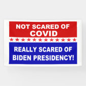 Niet bang voor Covid Spandoek (Horizontaal)