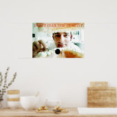 niet bang voor de tandarts poster (Keuken)