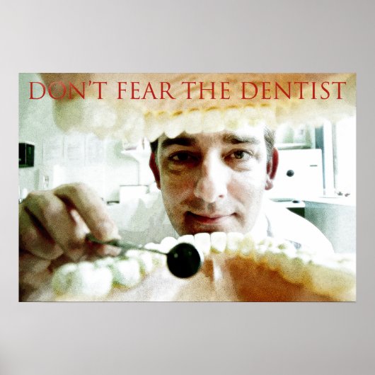 niet bang voor de tandarts poster (Voorkant)