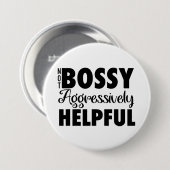 Niet Bazig Knopje Ronde Button 7,6 Cm (Voorkant /achterkant)