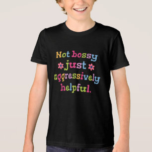 Niet bazig maar agressief behulpzaam Tri-Blend shirt