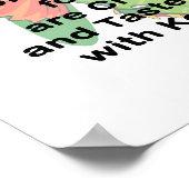 Niet bedachtzaam zwarte drakenkop poster (Hoek)