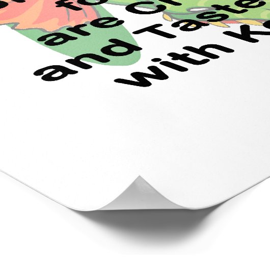 Niet bedachtzaam zwarte drakenkop poster (Hoek)