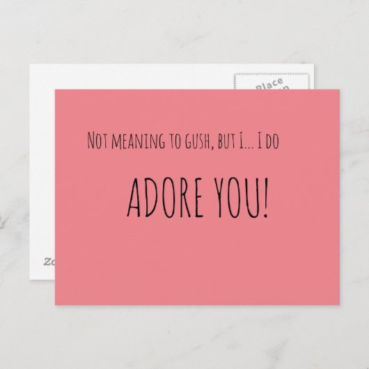 Niet bedoeld om te duwen briefkaart (Voorkant / Achterkant)