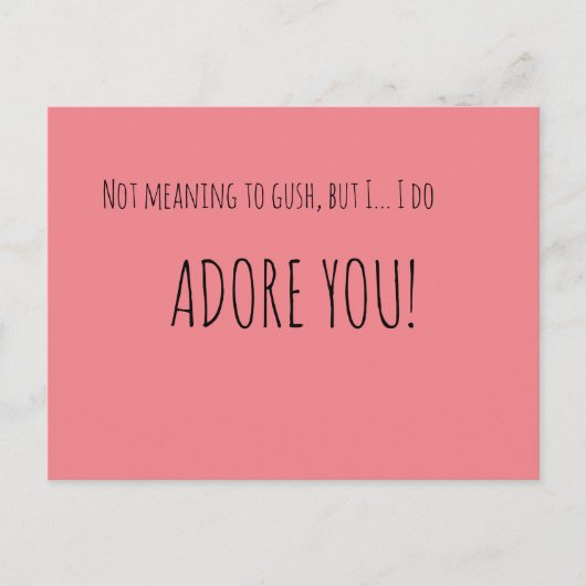 Niet bedoeld om te duwen briefkaart (Voorkant)