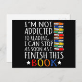 Niet bedoeld voor het lezen van een grappige lezer feestdagenkaart (Voorkant / Achterkant)