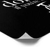 Niet bedriegen, niet liegen als je ongelukkig bent poster (Hoek)