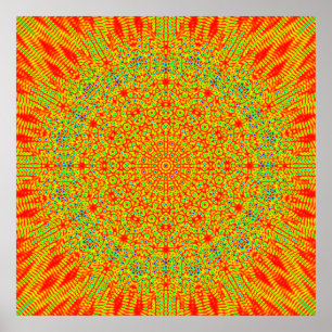 Niet-begrensde symmetrie van glorie ongevouwen poster