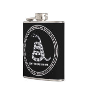 NIET BEHANDELEN OP MIJ WEEFSELontwerp Heupfles (Links)