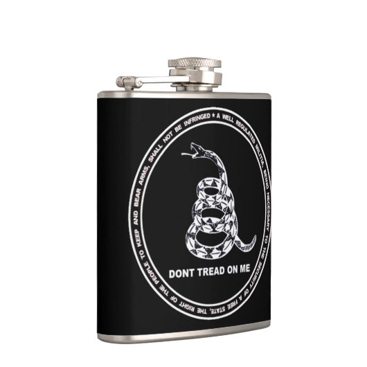 NIET BEHANDELEN OP MIJ WEEFSELontwerp Heupfles (Rechts)