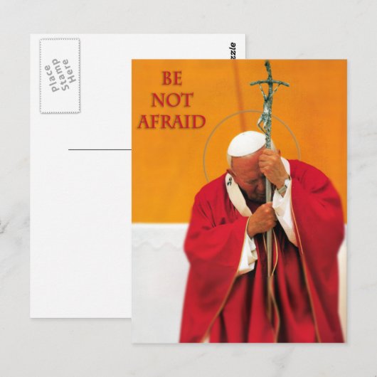 NIET BEÏNVLOEDEN TEGEN JOHN PAUL II BRIEFKAART (Voorkant / Achterkant)