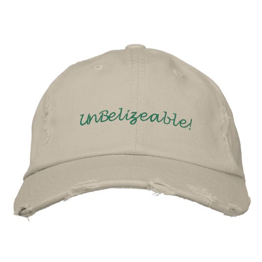 Niet Belizeable! Borduurhonkbalhaat Geborduurde Pet (Voorkant)