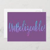 Niet Belizeable, briefkaart (Voorkant / Achterkant)