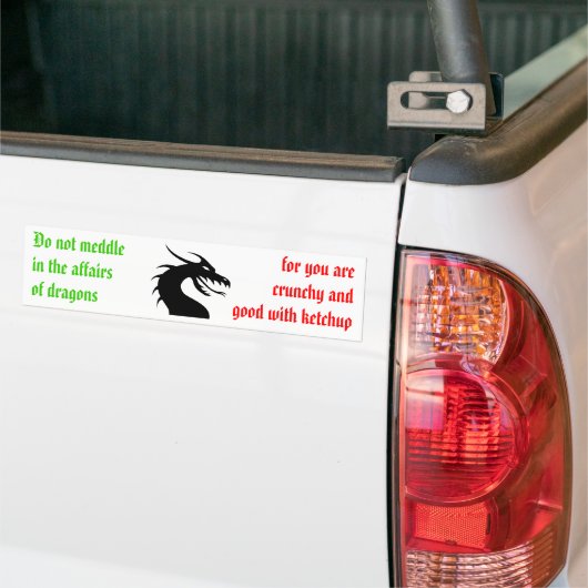 Niet bemoeien bumpersticker (Op Truck)