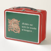 "Niet bemoeien..." Metalen Lunchbox (Voorkant)