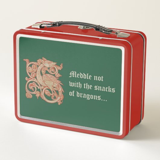 "Niet bemoeien..." Metalen Lunchbox (Achterkant)