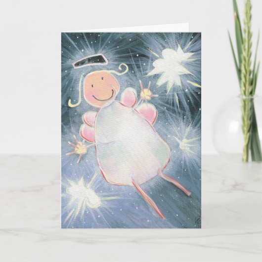 "Niet bent u een Engel" dankt u kaardt Bedankkaart (Voorkant)