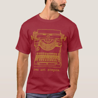 Niet berekenen (mosterd) t-shirt