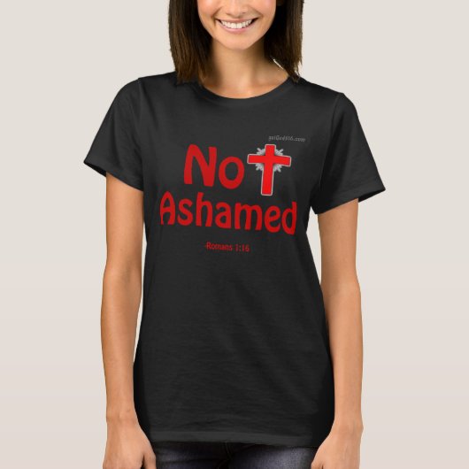 Niet beschaamd gotGod316.com T-shirt (Voorkant)