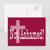 Niet Beschaamd! Het 1:16 van Romeinen (met Kruis) Briefkaart (Voorkant / Achterkant)