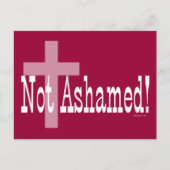 Niet Beschaamd! Het 1:16 van Romeinen (met Kruis) Briefkaart (Voorkant)