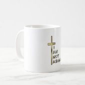 Niet beschaamd koffiemok (Voorkant links)