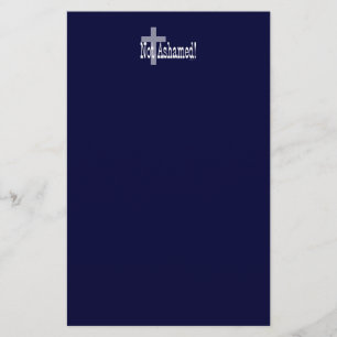 Niet beschaamd! Romeinen 1:16 (met kruis) Briefpapier