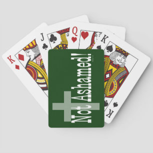 Niet beschaamd! Romeinen 1:16 (met kruis) Pokerkaarten