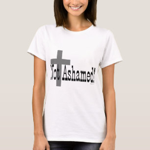 Niet beschaamd! Romeinen 1:16 (met kruis) T-shirt