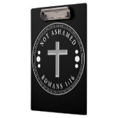 Niet beschaamd voor de Christelijke Bijbelse Verse Klembord (Links)