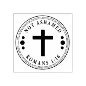 Niet beschaamd voor de Christelijke Bijbelse Verse Rubberstempel (Afrduk)