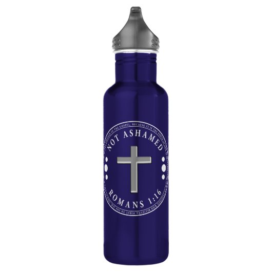 Niet beschaamd voor de Christelijke Bijbelse Verse Waterfles (Rechts)