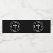 Niet beschaamd voor de Christelijke Bijbelse Verse Waterfles Etiket (Enkel label)