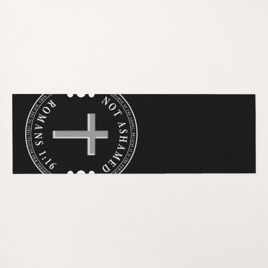 Niet beschaamd voor de Christelijke Bijbelse Verse Yogamat (Achterkant (horizontaal))