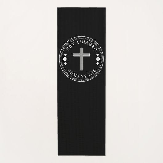 Niet beschaamd voor de Christelijke Bijbelse Verse Yogamat (Voorkant)