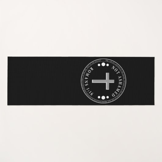 Niet beschaamd voor de Christelijke Bijbelse Verse Yogamat (Voorkant (horizontaal))