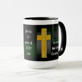 Niet beschaamde Christelijke Bijbelverse koffie Mo Mok (Voorkant rechts)