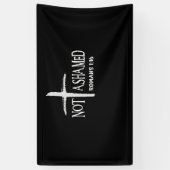 Niet beschaamde Romeinen 116 Jezus Christelijk Spandoek (Verticaal)