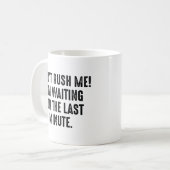Niet beschieten. koffiemok (Voorkant links)