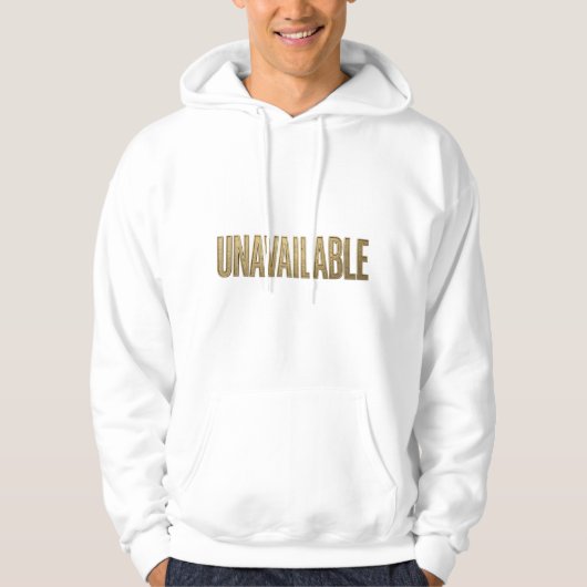 Niet beschikbaar Luxe Goud 3D Getextureerd Metaalg Hoodie (Voorkant)