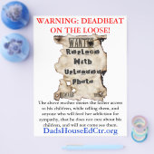 Niet-betalende Moeder Flyer (Enkel)