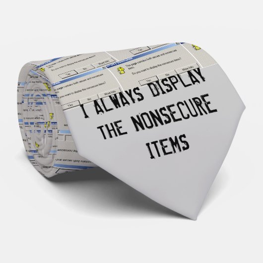 Niet-beveiligde items stropdas (Opgerold)