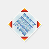 Niet bevriezen omdat het voorbij is servet (Hoek)