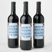 Niet bevriezen omdat het voorbij is wijn etiket (Flessen)