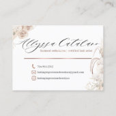 Niet bewerkbaar Visitekaartje voor het verschuiven (Achterkant)