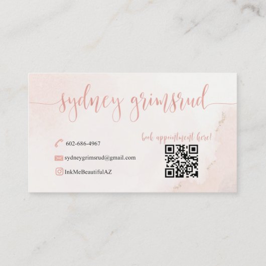 Niet bewerkbare Zazzle-Sjabloon | Aangepast Visitekaartje (Achterkant)