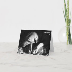 … niet bewoog een schepsel feestdagen kaart