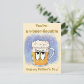 niet-bier-leefbaar - Limited Vaderdag Edition Briefkaart (Staand voorkant)