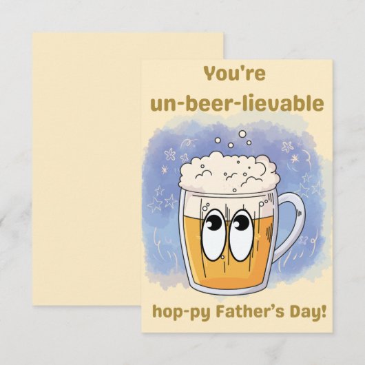 niet-bier-leefbaar - Limited Vaderdag Edition Informatiekaartje (Voorkant / Achterkant)